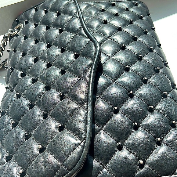 Rebecca Minkoff Studded Quilted Affair Shoulder Bag - Black/silver - Picture 4 of 13